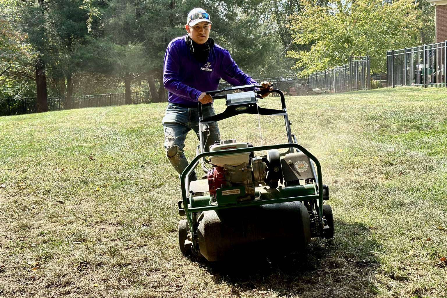Figueroa Landscape brings a touch of green to every corner of Nashville with its aeration and overseeding services